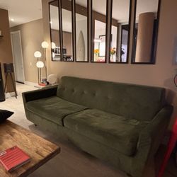 Joybird Sofa With Queen sleeper (Royale green) 