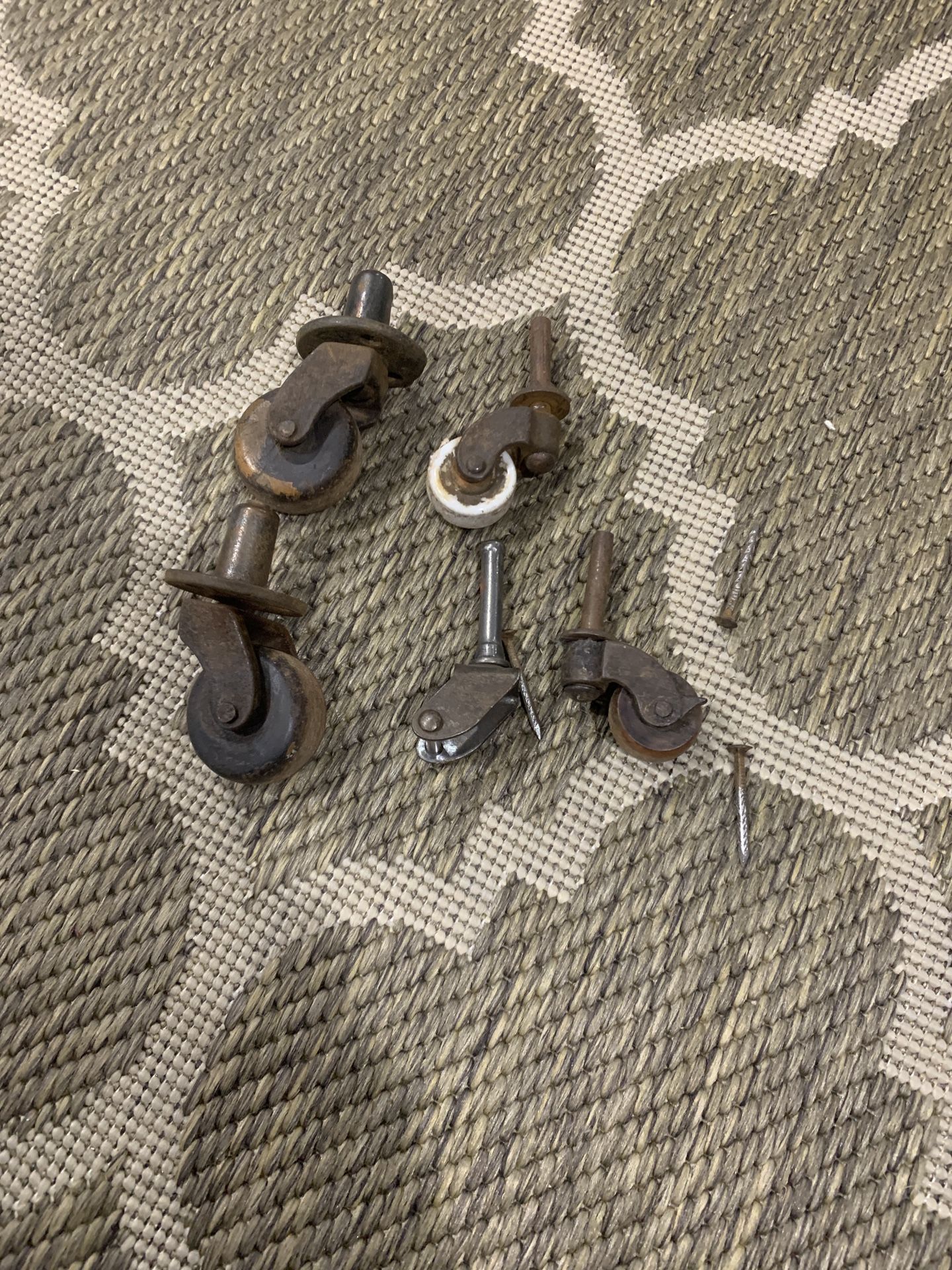 Set of 5 Antique Wheels