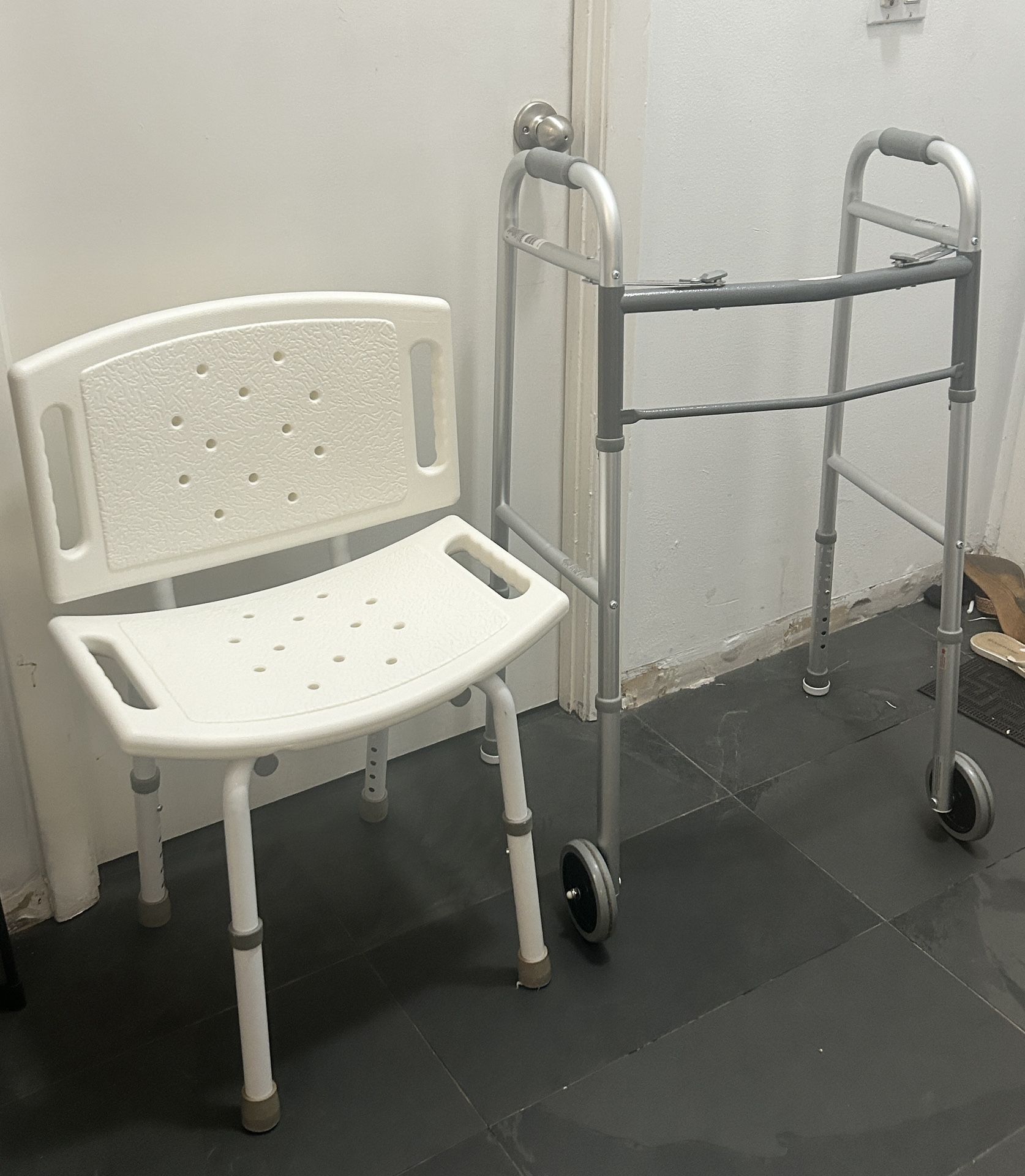 Foldable Walker And Shower Chair