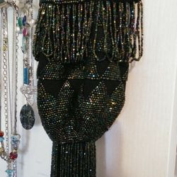 Vintage Glass beaded evening bag