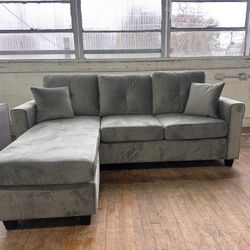 Grey Sofa Sectional Chaise - BRAND NEW - EARLY BLACK FRIDAY DEAL!!!