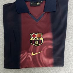 Travis Scott x Nike x FC Barcelona Retro 2000/01 Home Skeleton Jersey Multicolor