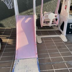 Slide swing set