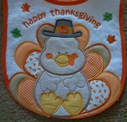 NEW Thanksgiving Bibs (Choice of Style...including Baby's First...see Photos)