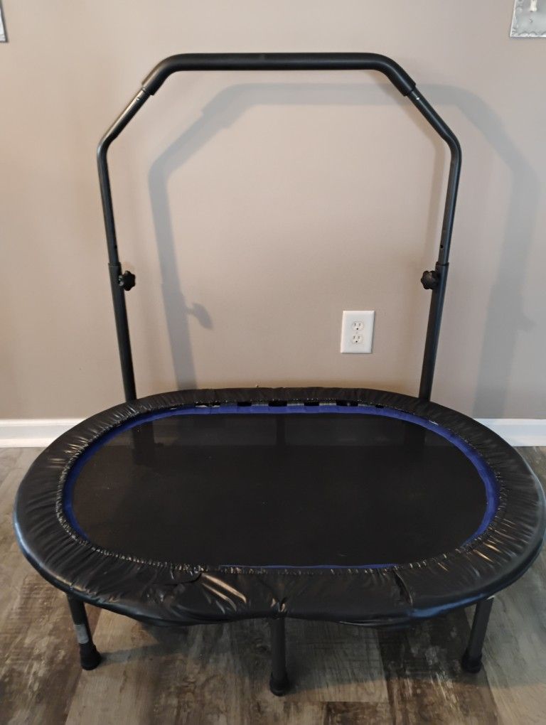 Mini Trampoline with Adjustable Handle – $40