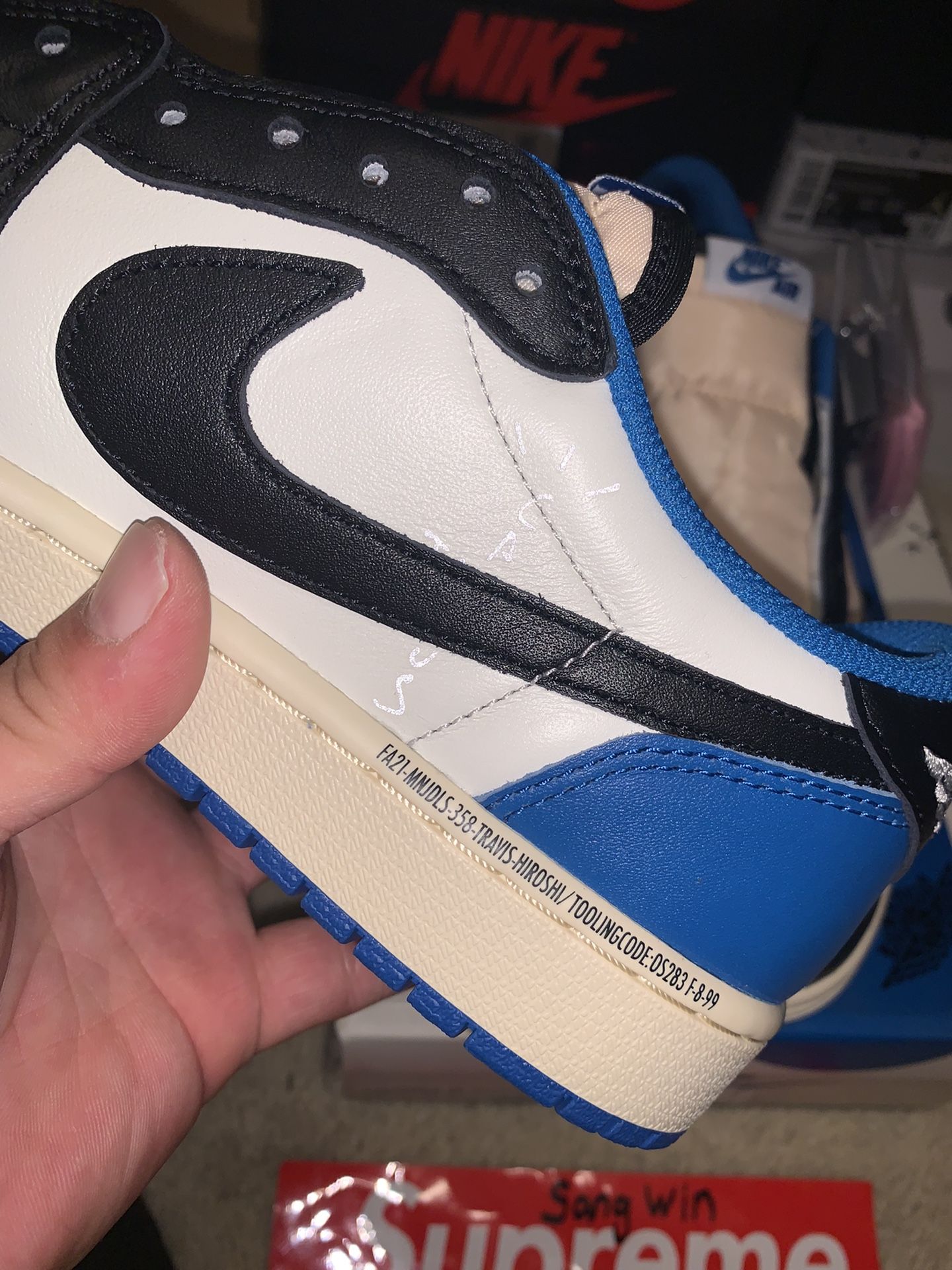 AJ1 Low Fragment X Travis Scott Men’s Size 8.5
