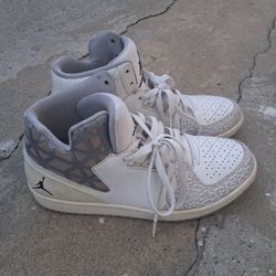 Nike  Air Jordan 1 Flight 3 Basketball Shoes Cement 706954-103 Men's Size 9