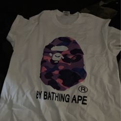 Selling A White And Purple Bape Shirt 