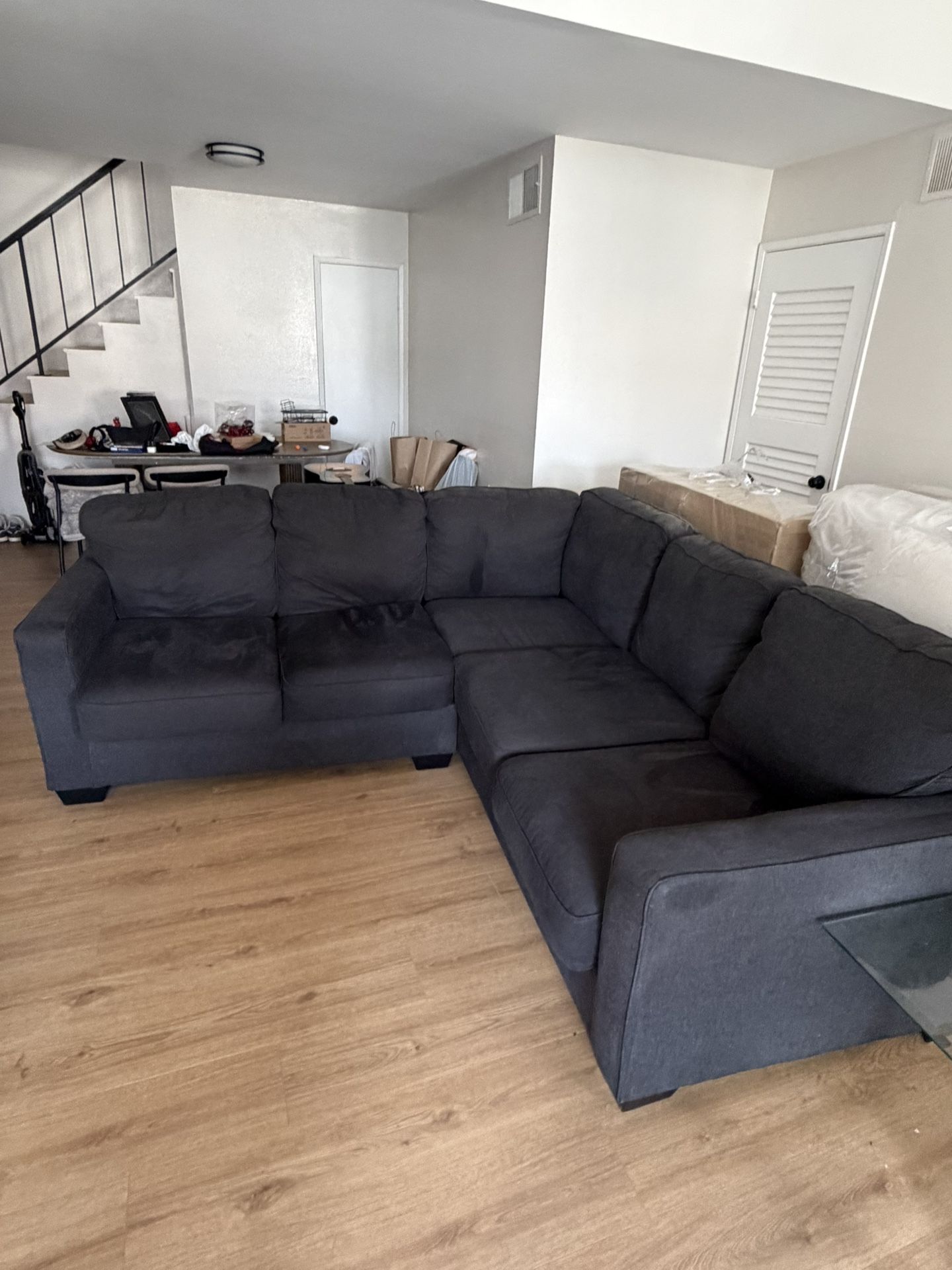 Corner 2-Piece Sectional 5-Seat Couch Sofa