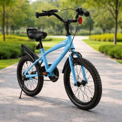 Kids 16” Bicycle – Adjustable Seat, Training Wheels or Balance Bike