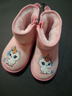 "UNICORN" Lil Girls Boots/Sz. 4-5