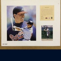 Atlanta Braves Chipper Jones Lithograph 