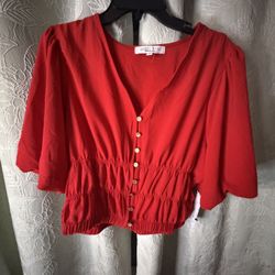 Red L Blouse