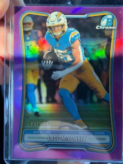 Ladd McConkey Bowman Chrome Purple Refractor /250