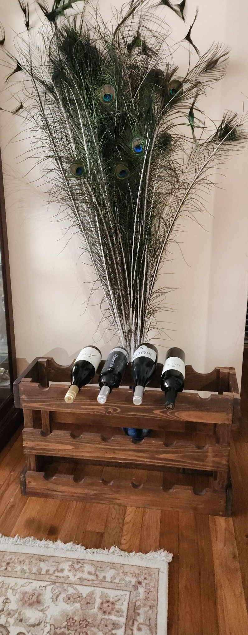 Wine Rack Rustic Wood