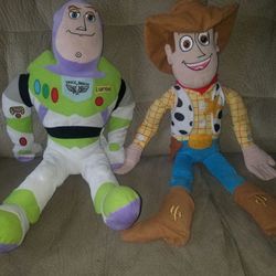 Large Plush "Buzz Light Year" & "Woody"