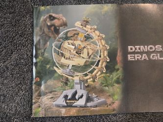 Dinosaur Skull Fossils Globe Building Set, 360° Rotatable Globe Model
Dinosaur Skull Fossils Display Model with LED Light,STEM Skeleton Model Educatio