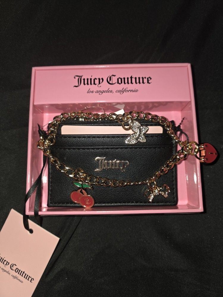 Juicy Couture Charm Card Holder Wallet 