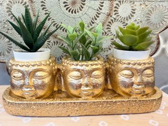 Bohemian style Buddha plants not included new