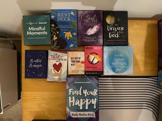 Lot of 10 Affirmation/Manifestation Oracle Card Decks