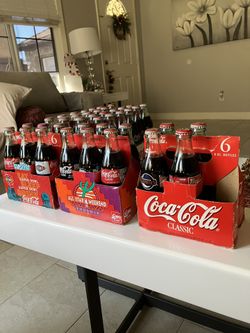 Vintage 1990s Coca-Cola 40 Glass Bottle Collection