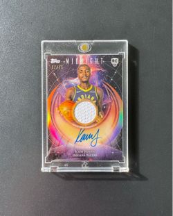 Kam Jones First True RPA Dusk Patch Auto 2025-26 Topps Midnight /75 Pacers