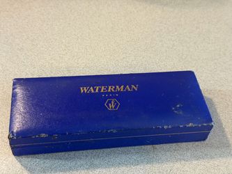 Waterman Paris EMPTY Blue Box w White Satin Lined Case