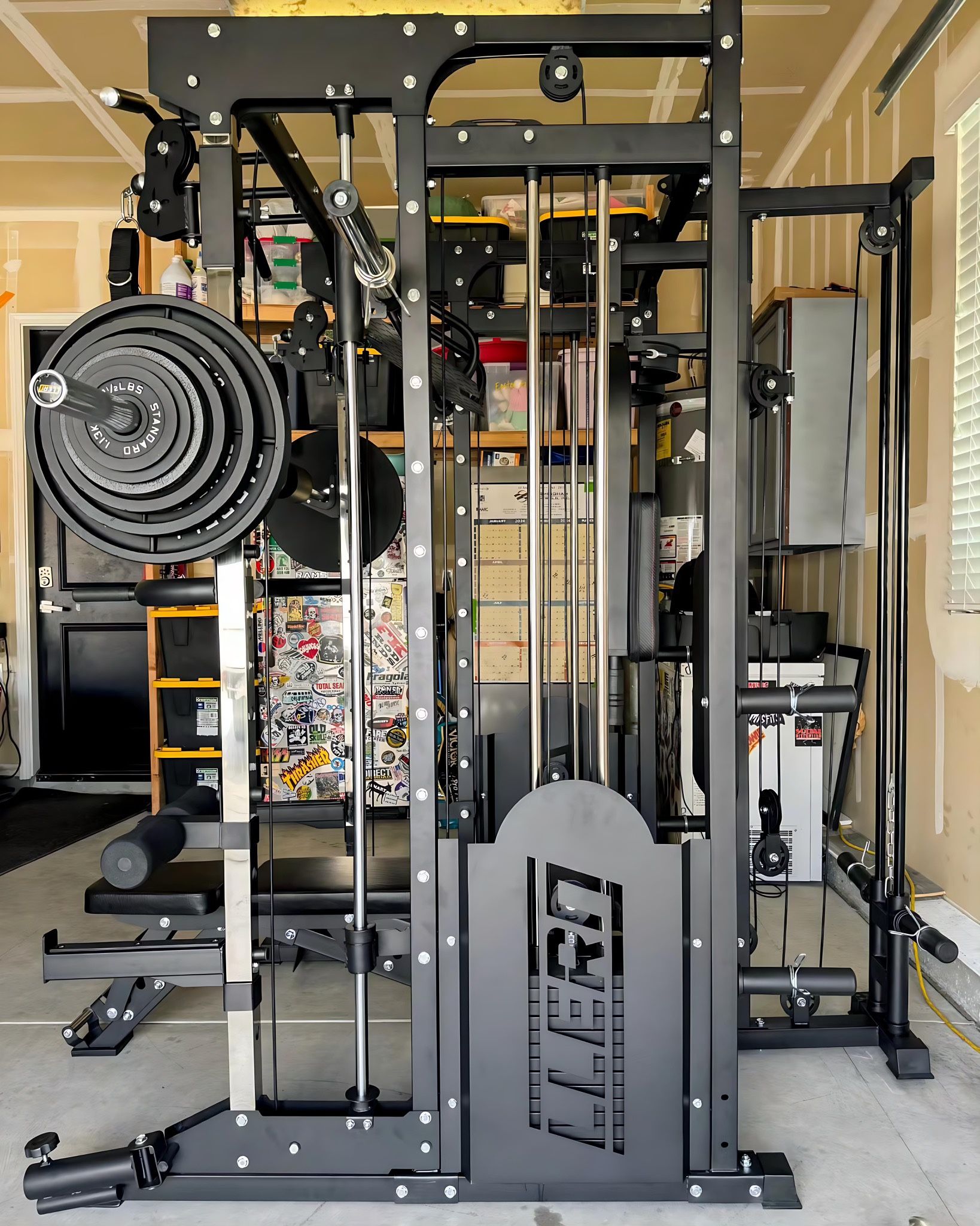 Brand New - LLERO M5 Smith Machine - Bench, Rubber Mats & Weights Included - Free Delivery & Assembly