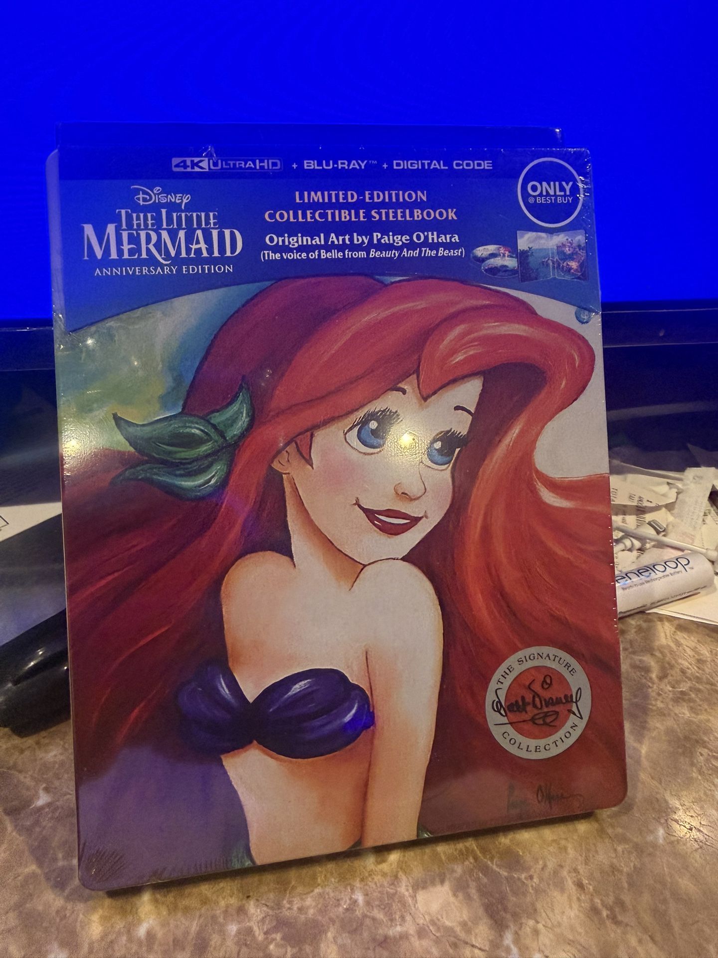 The Little Mermaid 4K Blu-ray Best Buy SteelBook 30th Anniversary Disney
