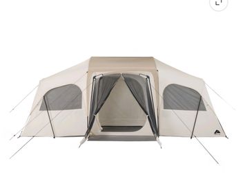 Ozark Trail 12-Person Glamping Tent, 19' x 18' x 84", Spacious Shelter for Family Camping