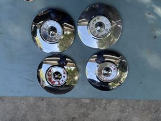 1950s and 1960s Ford dog dish hubcaps