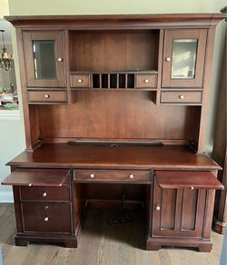 Solid wood desk