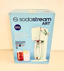 NEW SodaStream Art Sparkling Water Maker with CO2 and Carbonating Bottle Mint