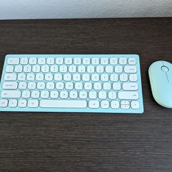 Compact USB Wireless Keyboard Mouse Combo 