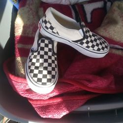 Checkered vans preschool Size 12.5