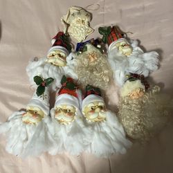 Vintage Santa Clause Ornaments Sets 