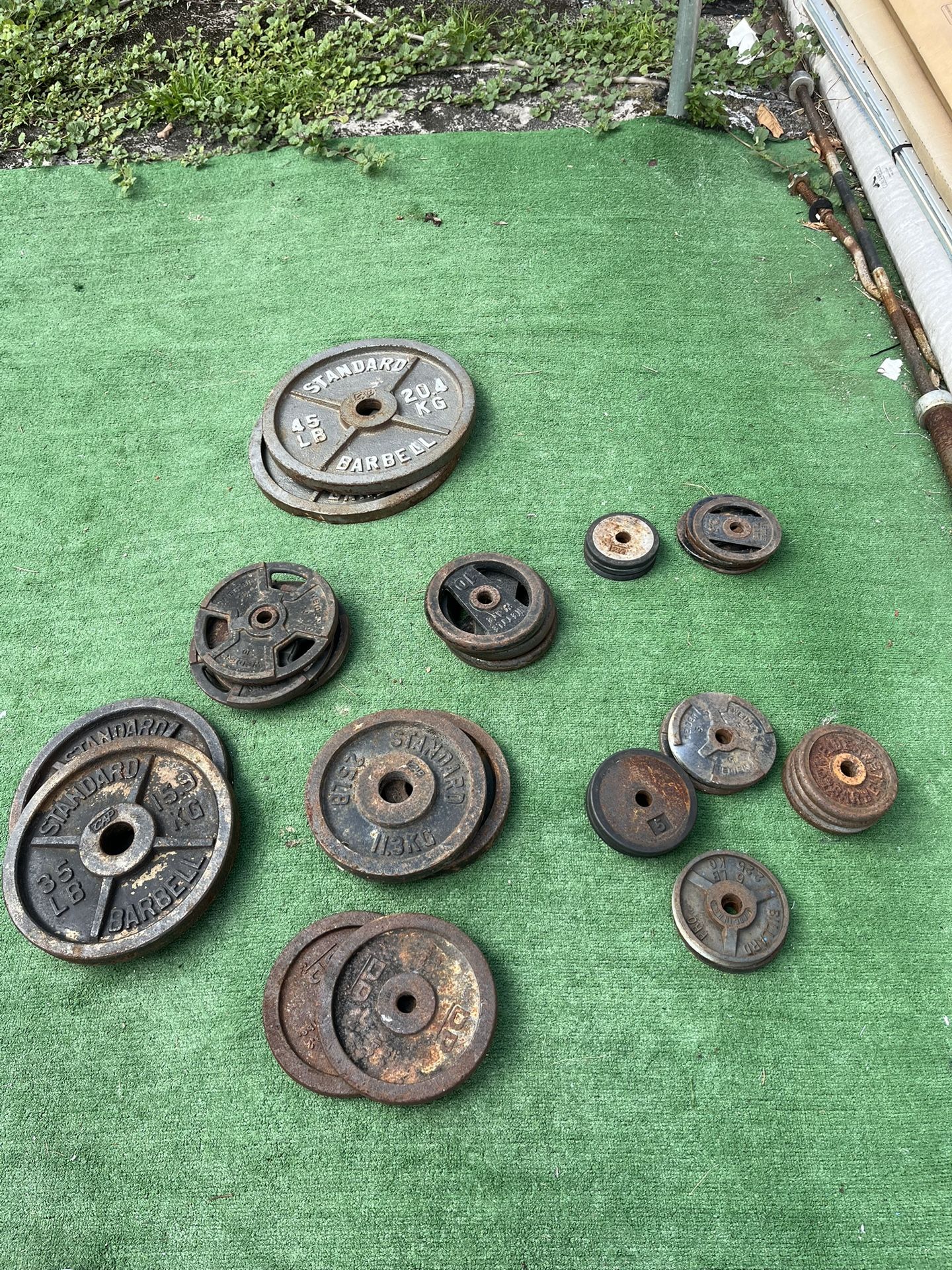 Weighted Plates  (2.5, 5, 10, 25, 35, 45lbs) Weights