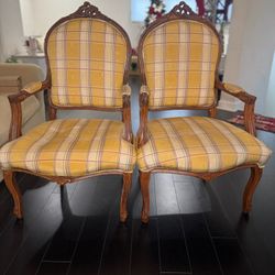 Two Upholstered accent chairs 