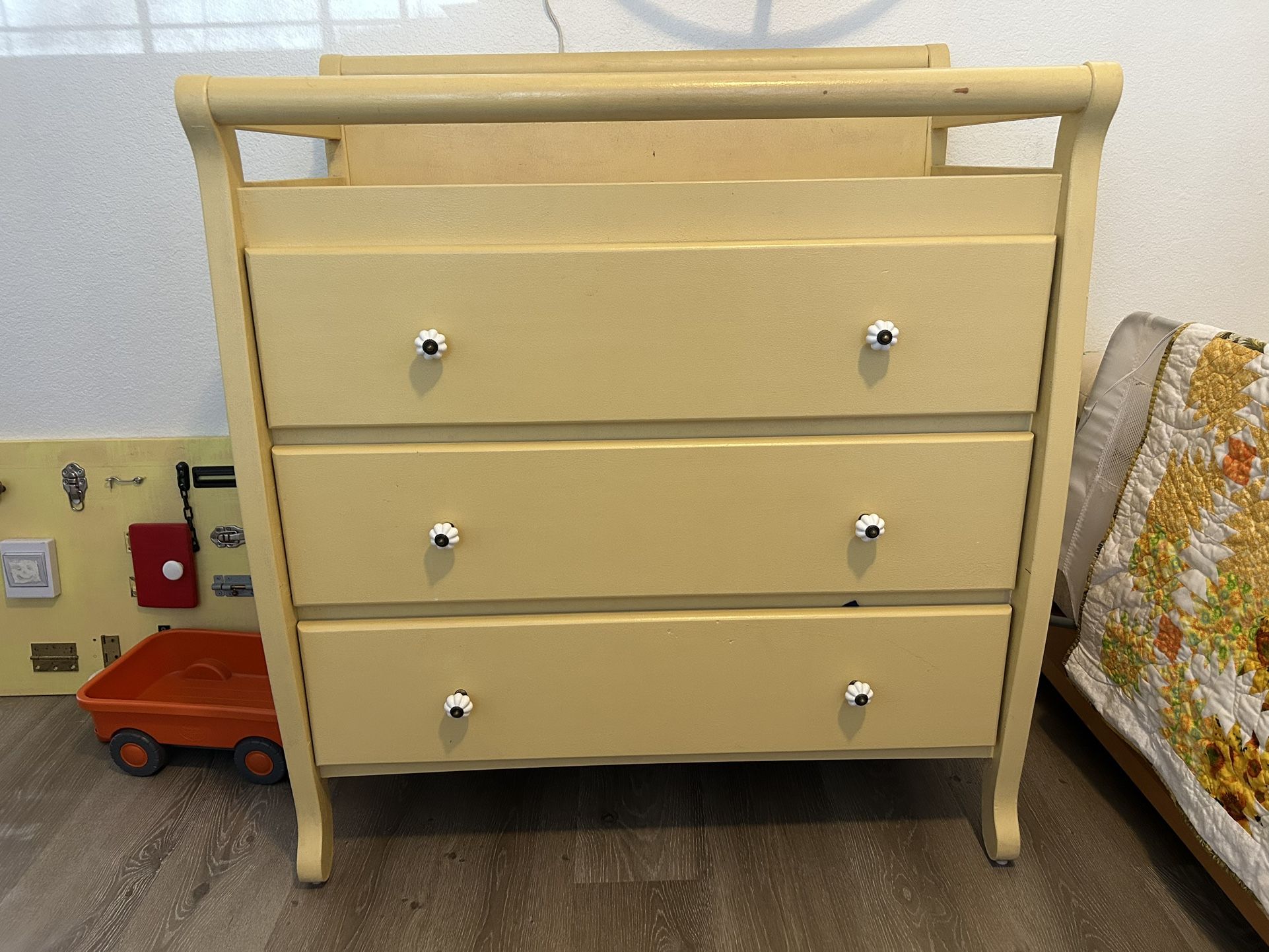 Cute Yellow Changing Table/dresser 