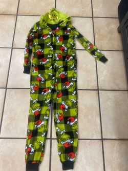 Grinch Hooded One-Piece Pajama Union Suit