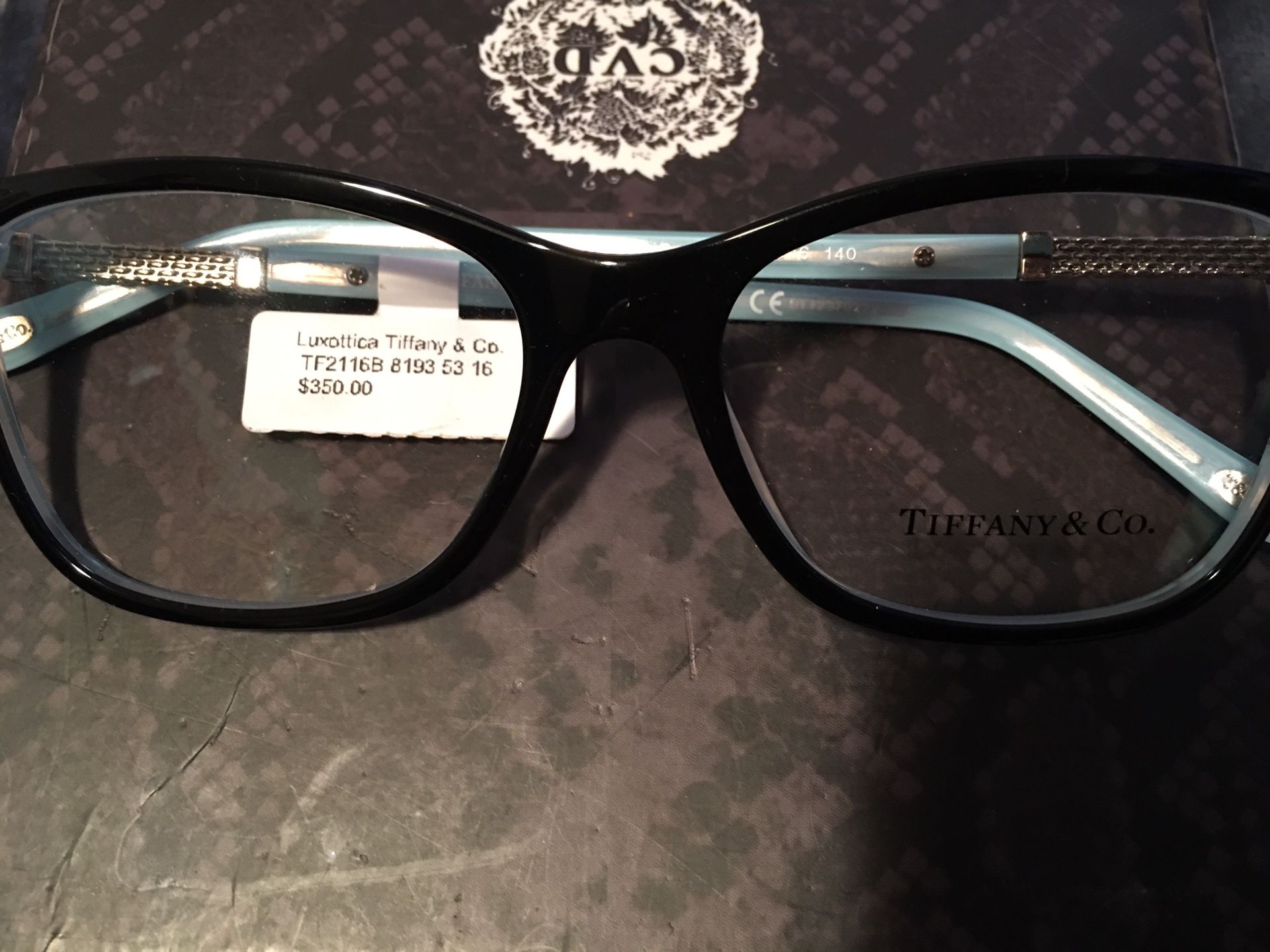 Brand new Tiffany & Co Eyeglass frames ( no script lenses in them )