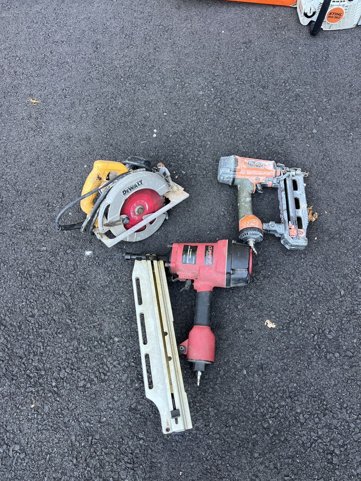 Tools 2 Nail Guns, And One Circular Saw