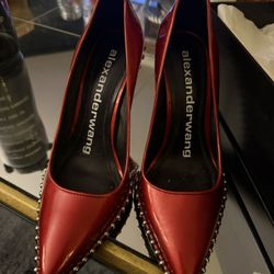 Alexander Wang Red Studded Heals 