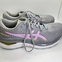 Asics Gel-Cumulus 24 Shoes Womens 7.5 Grey Running Athletic Workout Road Sneaker