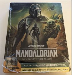 brand new sealed 4k steelbook blu ray star wars mandalorian season 3 bluray