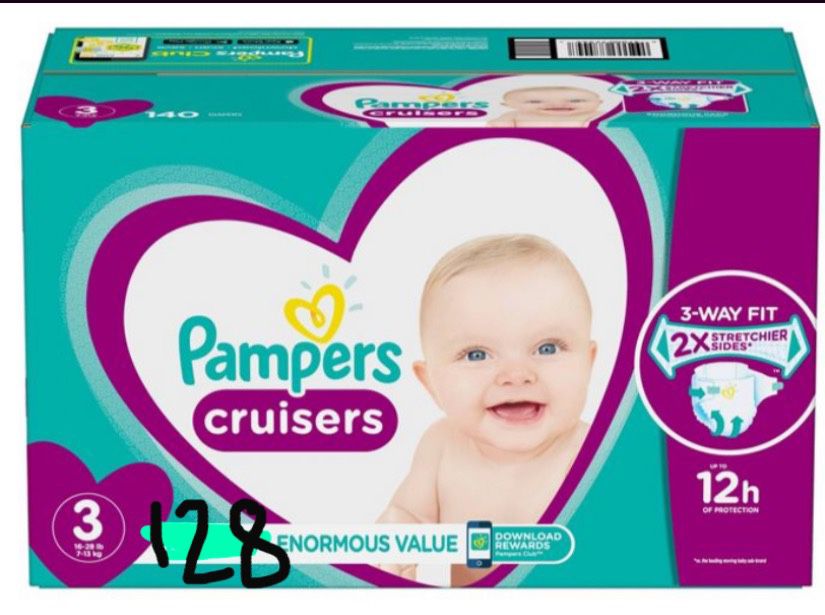 Pampers Cruisers size 3 128 count