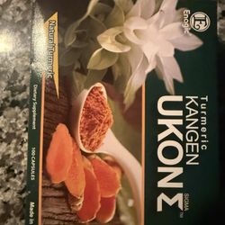 Enagic Kangen Ukon Turmeric Capsules Organic Vegetarian, 100-Pack