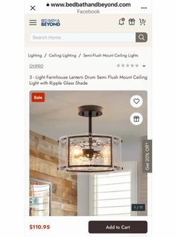 Bed Bath Beyond Semi Flush Mount Ceiling light