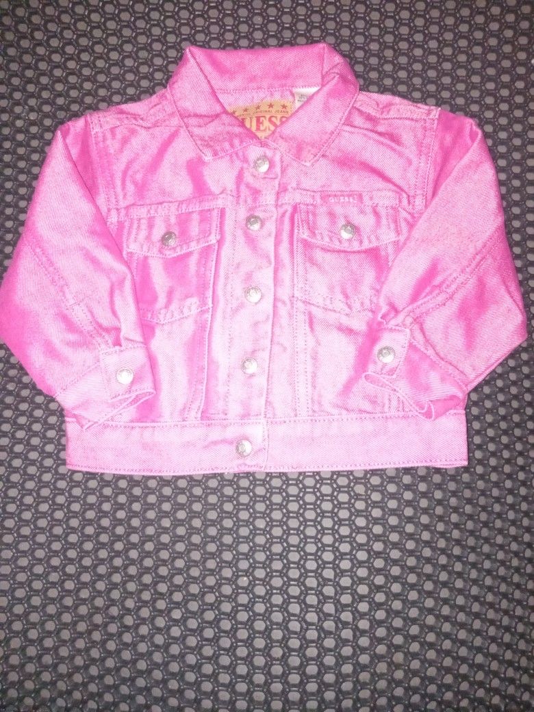 18 Month Old Toddler GUESS PINK DENIUM JACKET