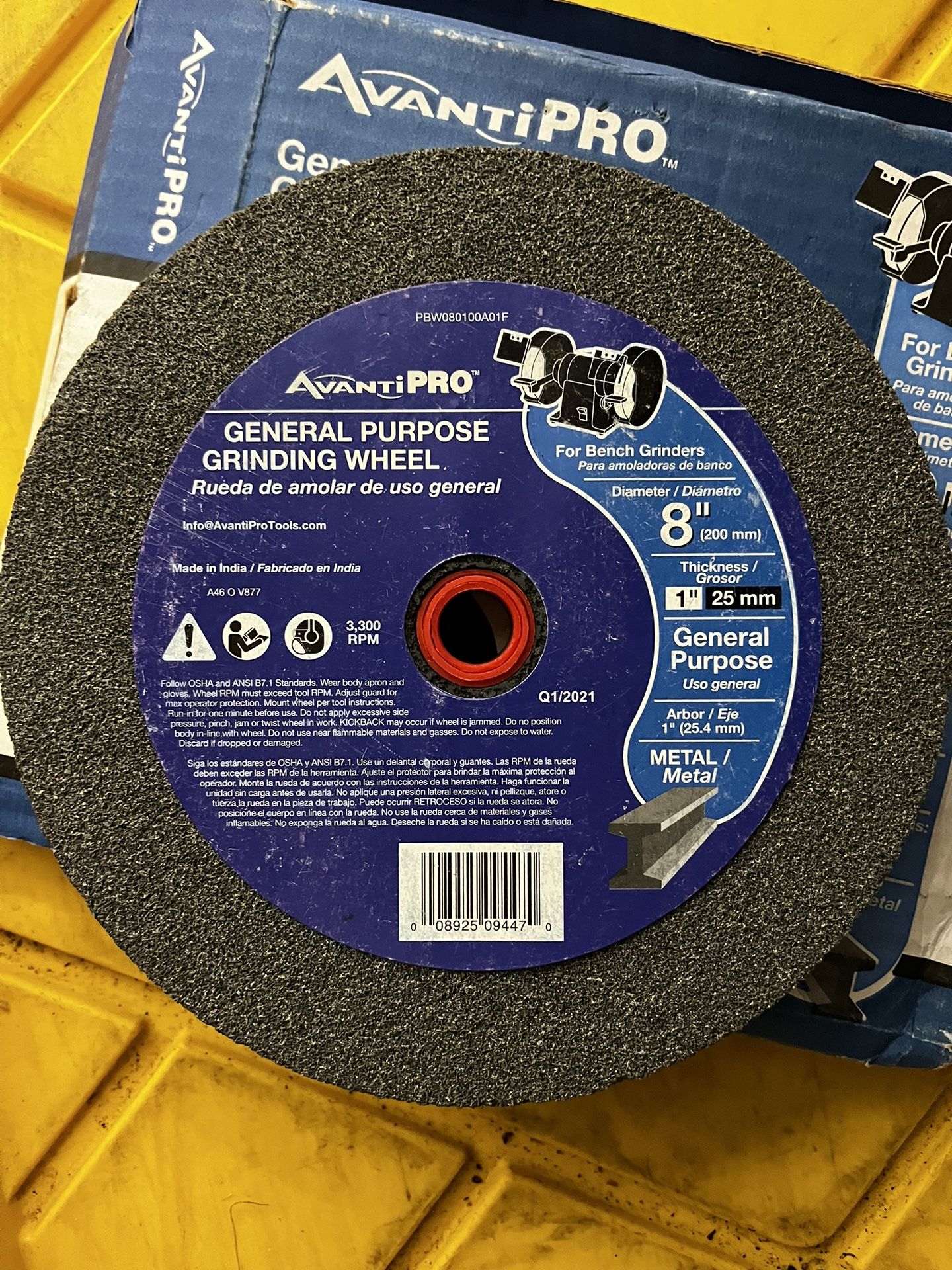 Brand: Avanti Pro General Purposes Grinding Wheel